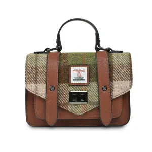 Chestnut Tartan Satchels with Harris Tweed®