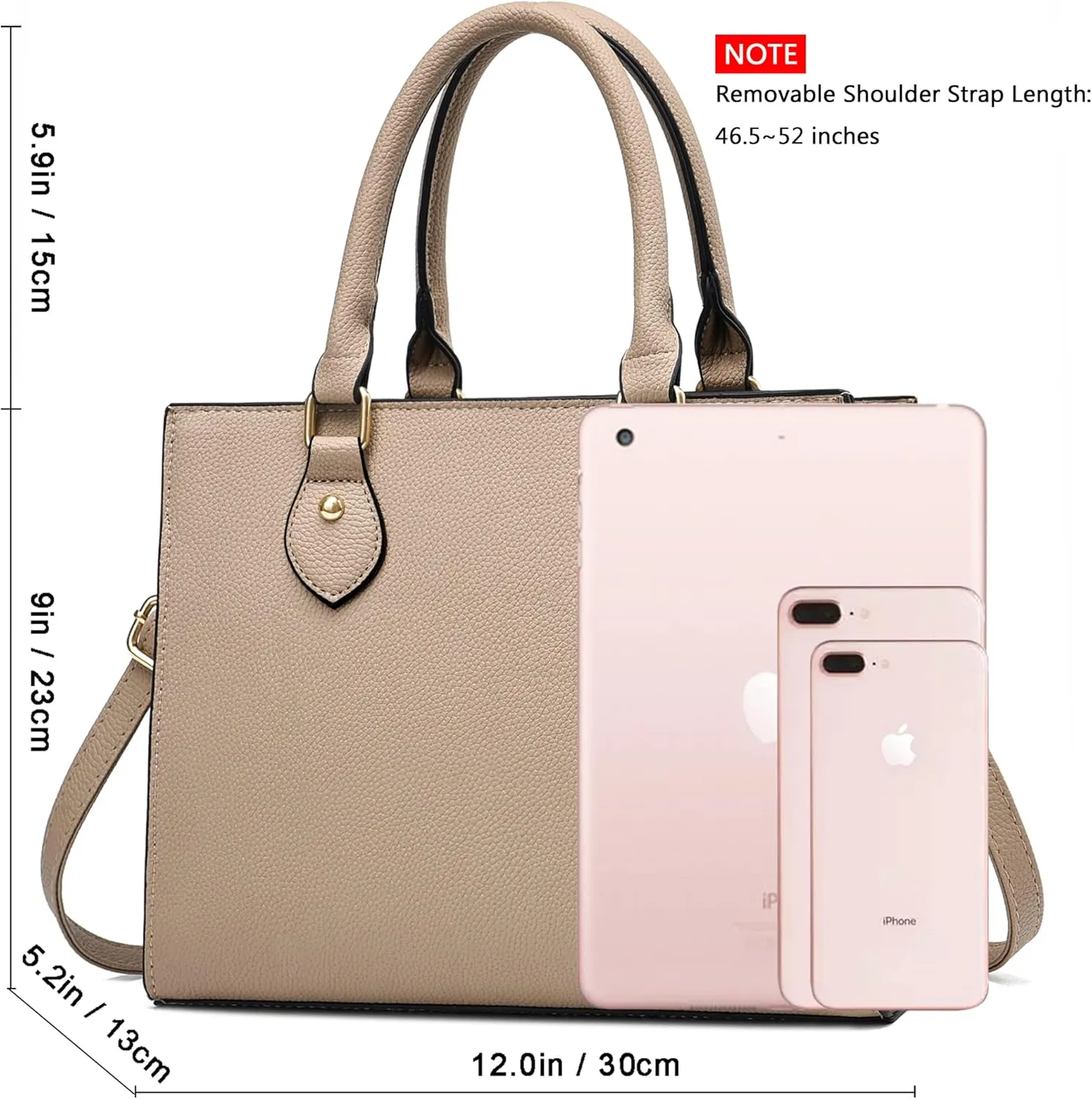 CHICAROUSAL Crossbody Purses and Handbags for Women PU Leather Tote Top Handle Satchel Shoulder Bags