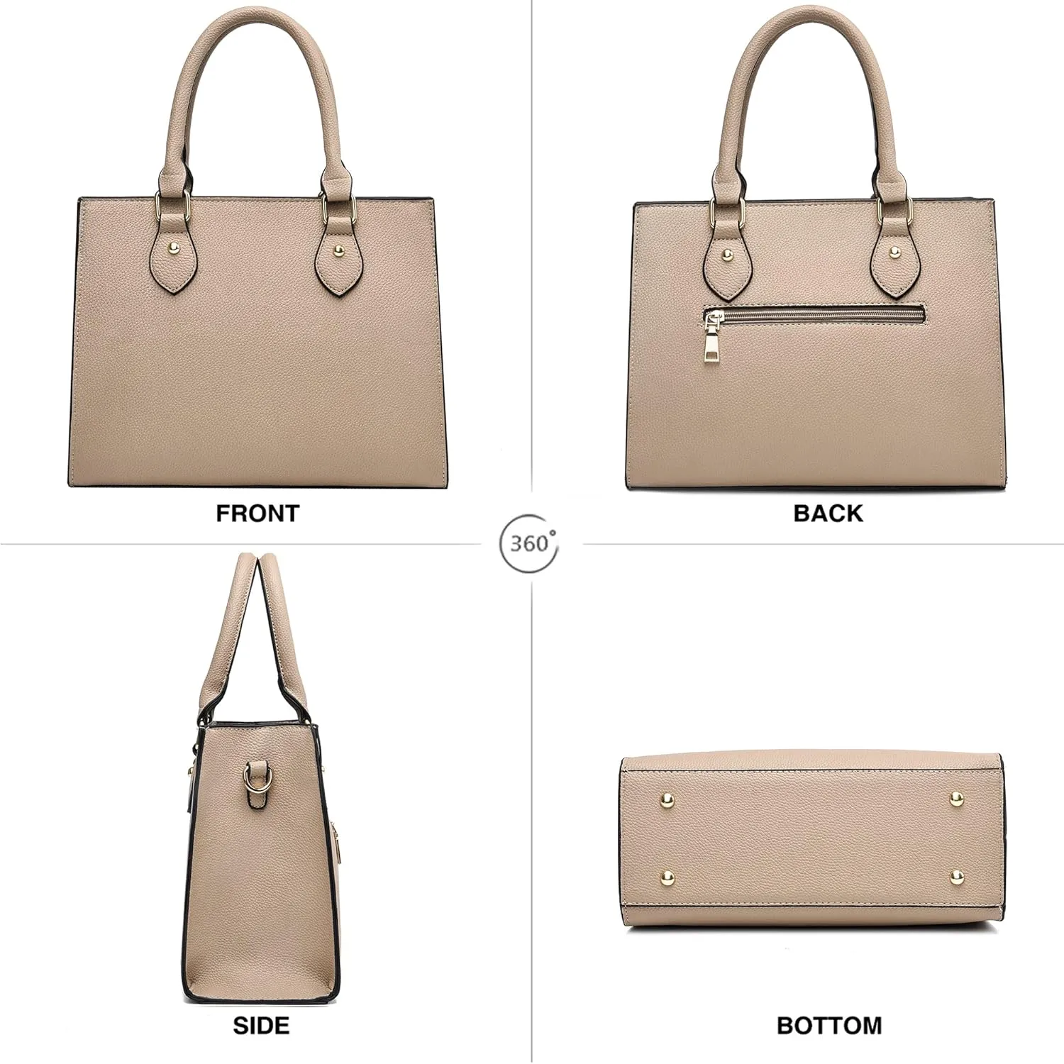 CHICAROUSAL Crossbody Purses and Handbags for Women PU Leather Tote Top Handle Satchel Shoulder Bags