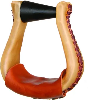 Circle Y Circle Y Tack, Stirrup-EBS 3" BB-Flint RAWHID (0900-3995)