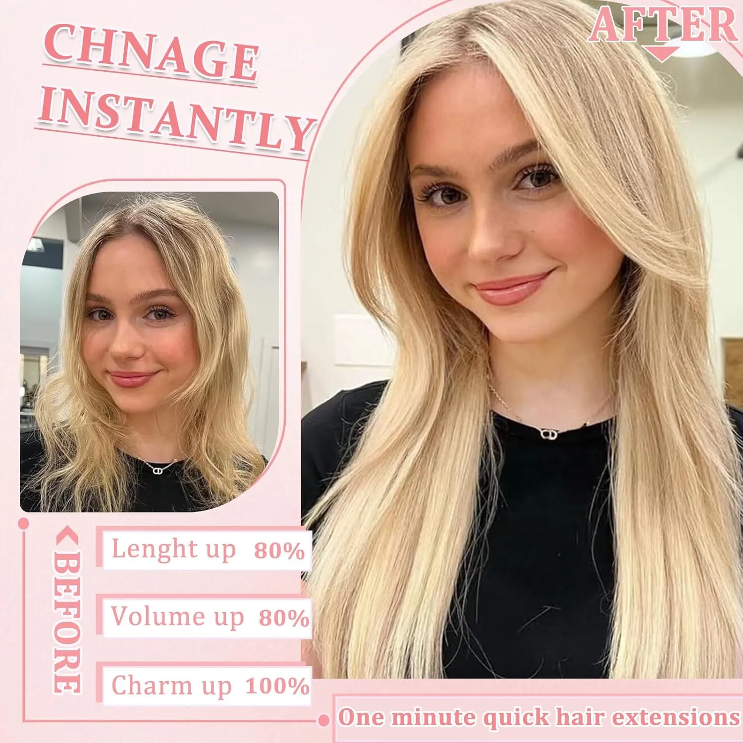 Clip in Hair Extensions Real Human Hair Clip in Extensions for Women Seamless Balayage Dark Blonde to Bleach Blonde Straight Remy 100% Human Clips ins Extension 8pcs Double Weft 16 inch 3.2oz/90g