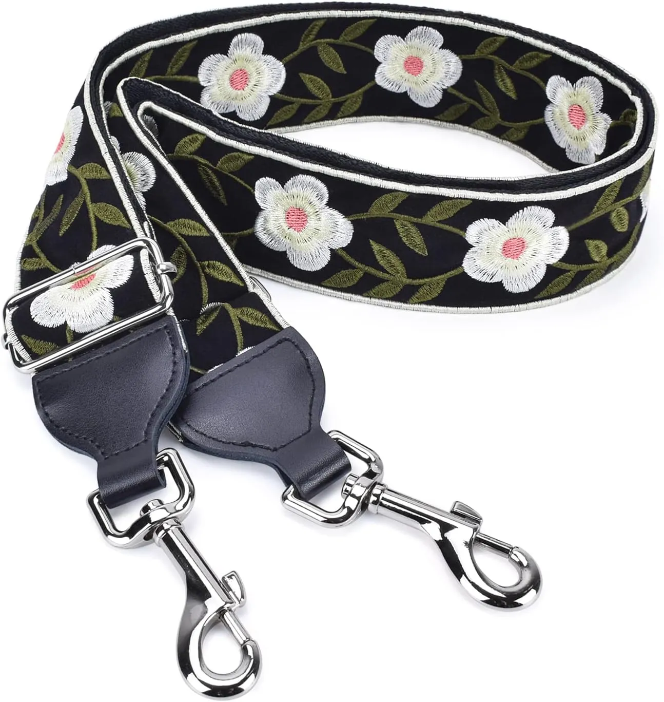 CLOUDMUSIC Handbag Strap Replacement Crossbody Strap Purse Strap With Silver Clips For Women Girls