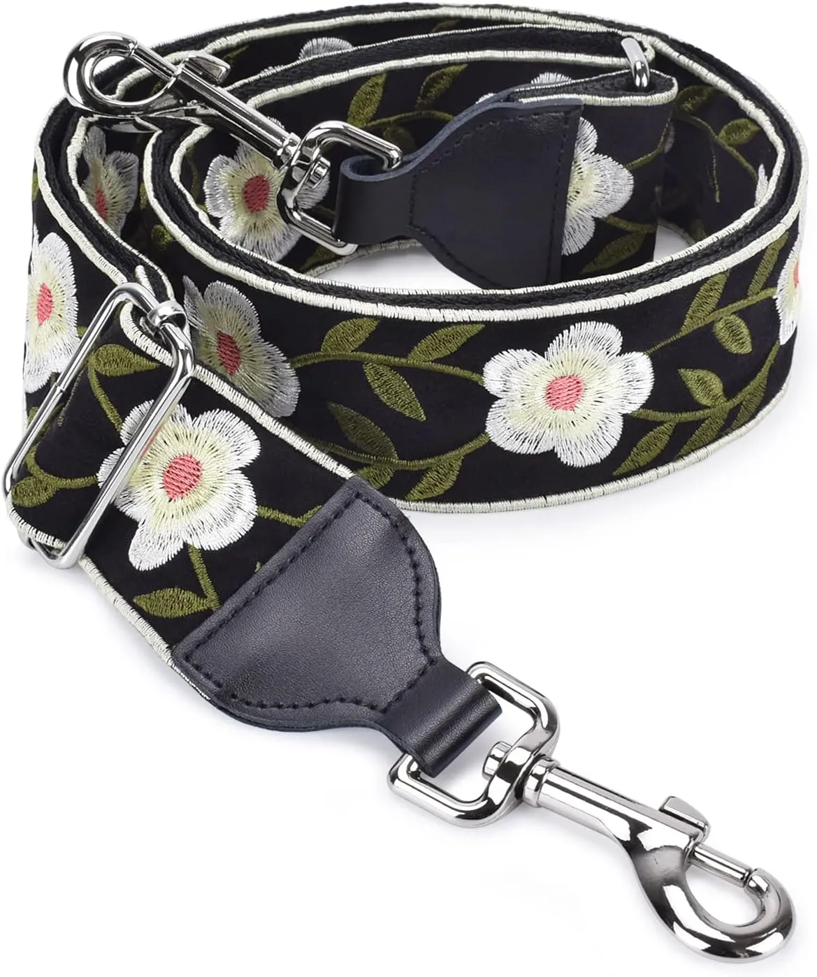 CLOUDMUSIC Handbag Strap Replacement Crossbody Strap Purse Strap With Silver Clips For Women Girls