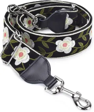 CLOUDMUSIC Handbag Strap Replacement Crossbody Strap Purse Strap With Silver Clips For Women Girls