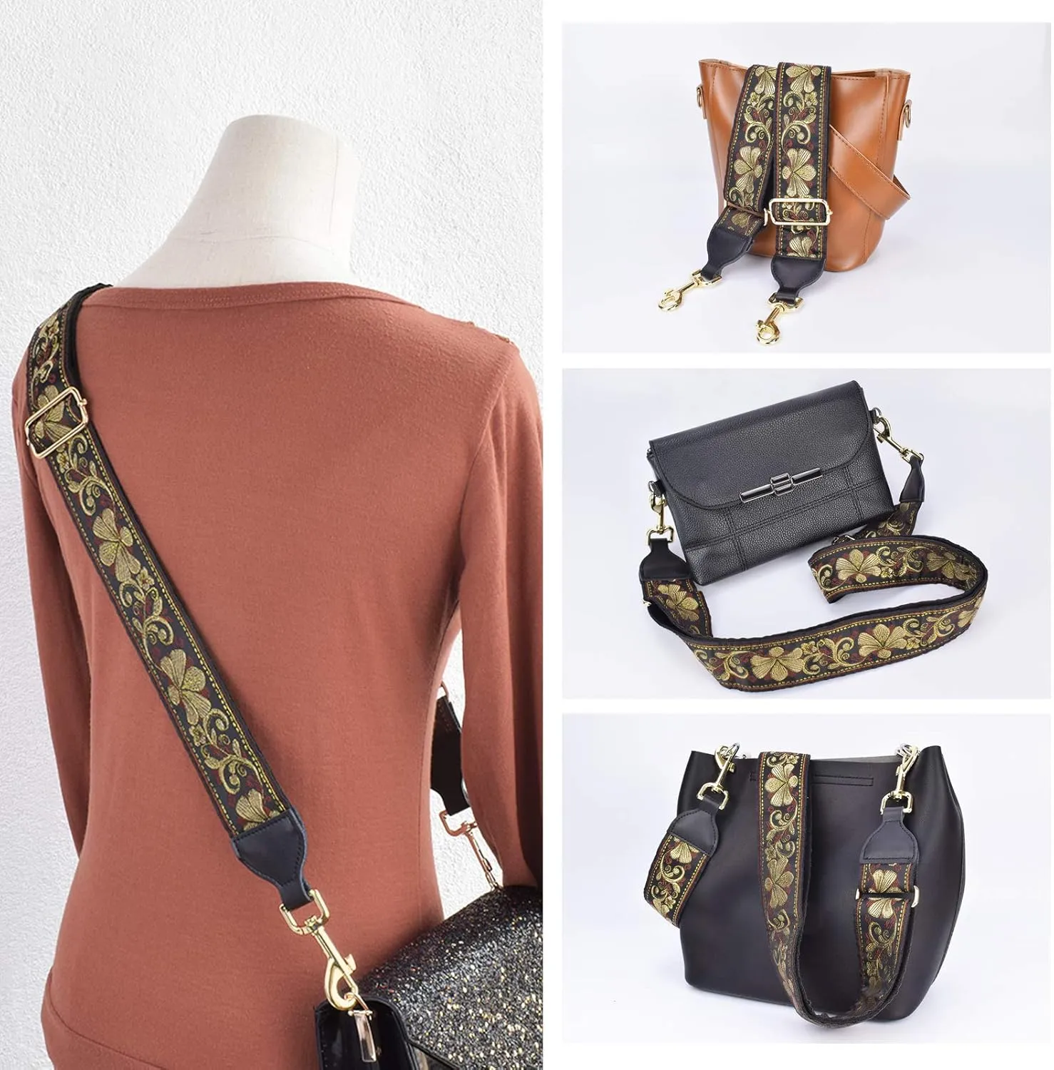 CLOUDMUSIC Handbag Strap Replacement Shoulder Crossbody Strap Purse Strap For Women Girls