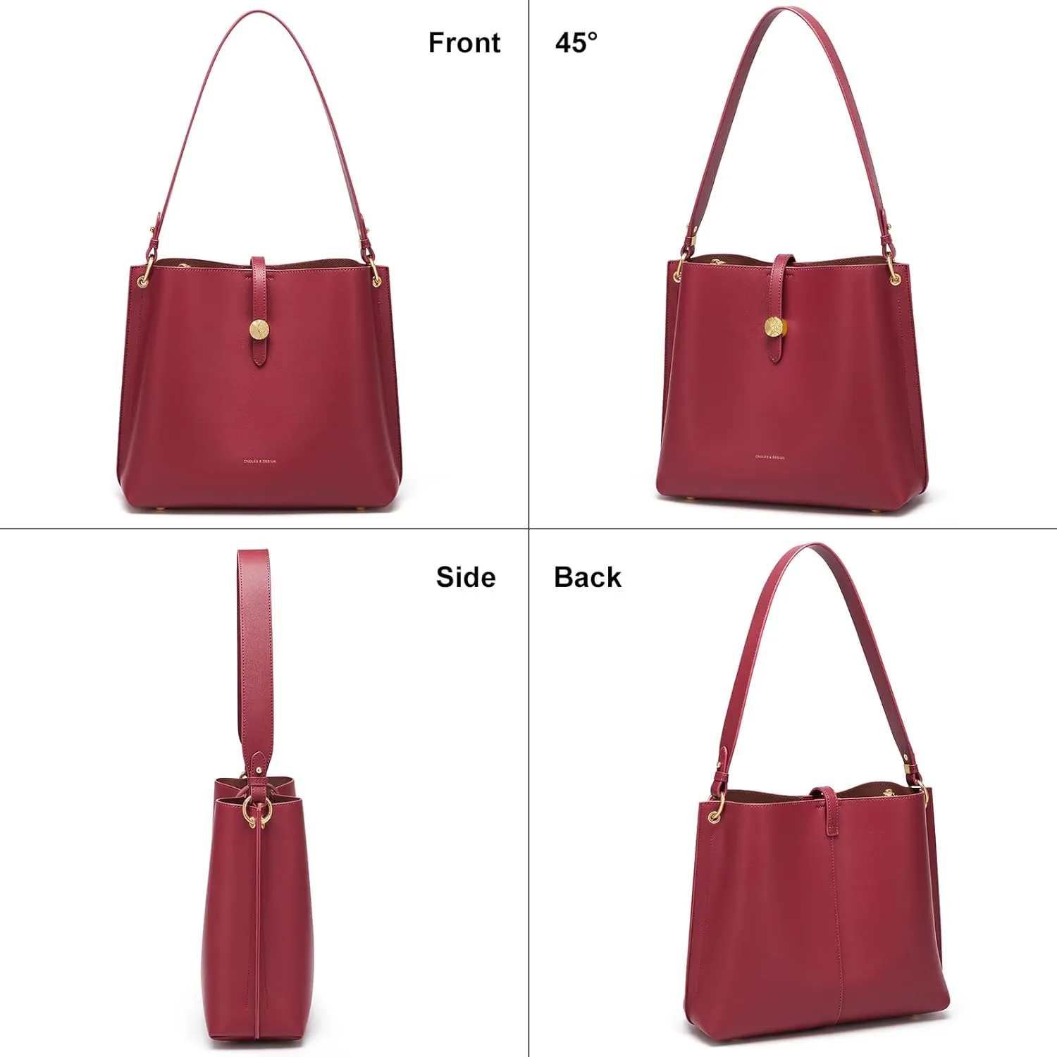 Cnoles Women Genuine Leather Designer Tote Bags Purses And Handbags For Women Fashion Ladies Top Handle Shoulder Satchel Bag