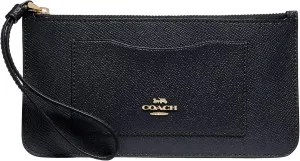 Coach Crossgrain Leather Zip Top Wallet