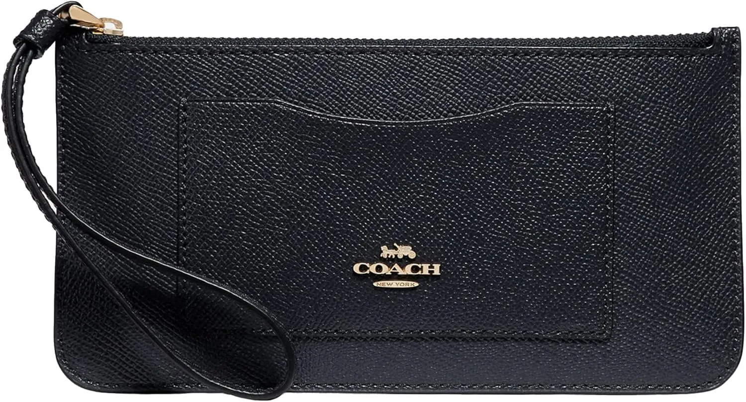 Coach Crossgrain Leather Zip Top Wallet