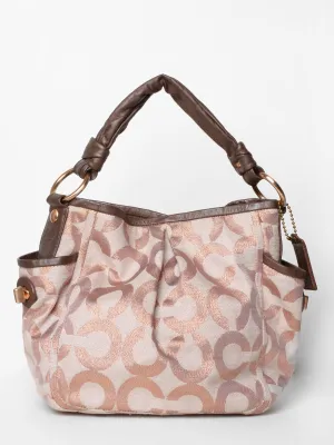 Coach Metallic Rose Gold Hobo Bag