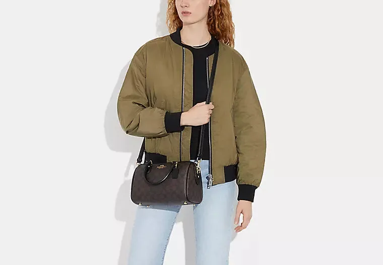 Coach Rowan Satchel In Signature Canvas
