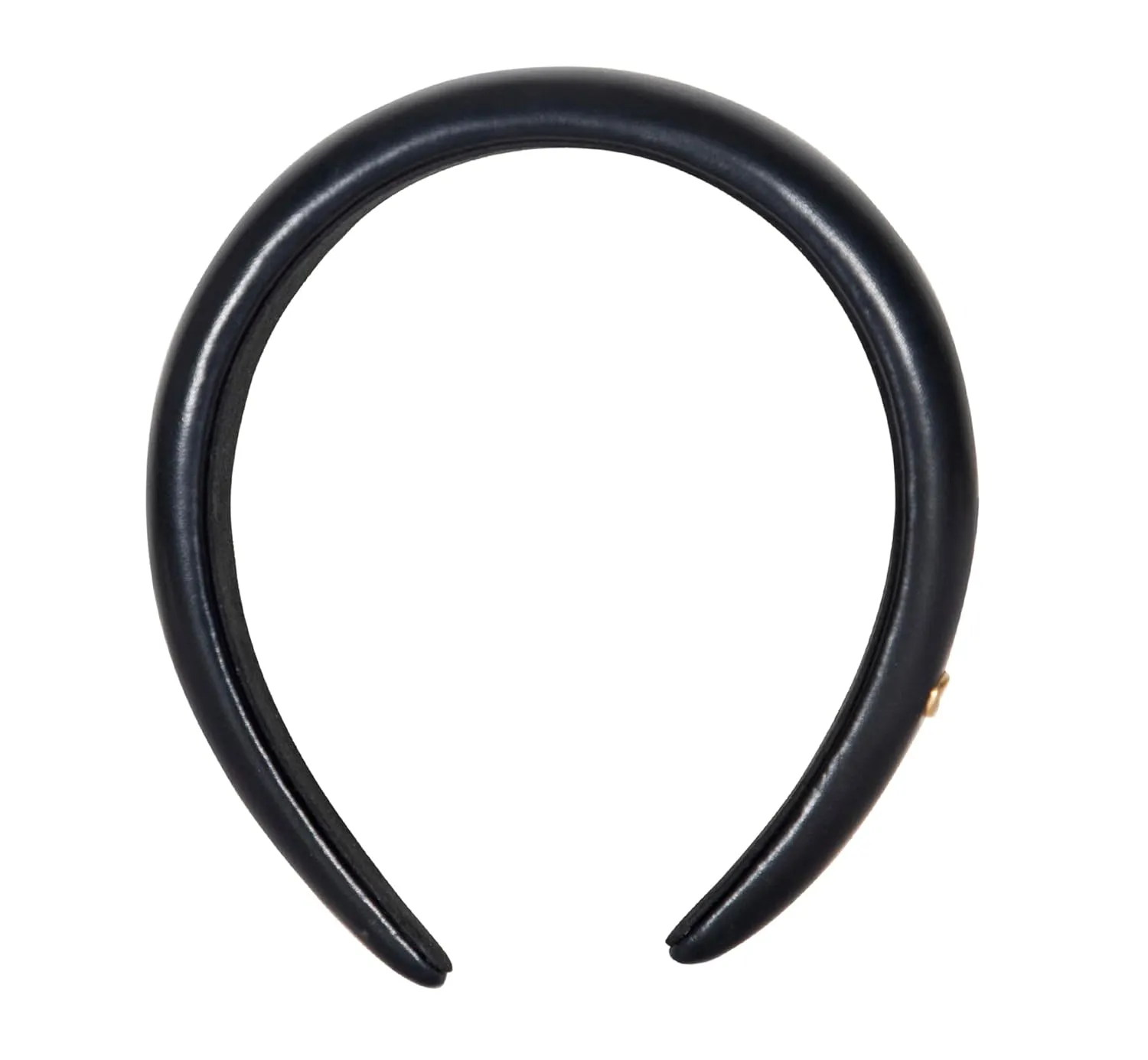 Coach Women's Leather Headband, Black, One Size