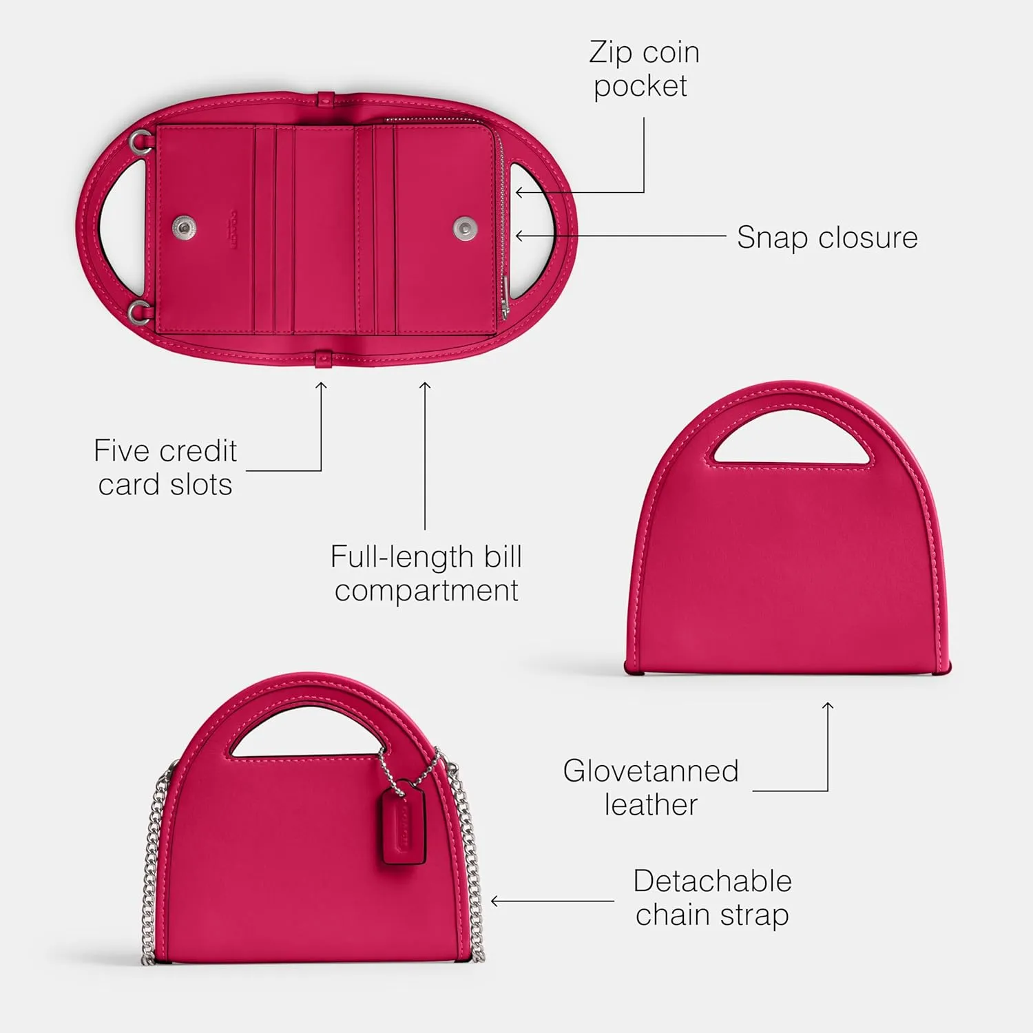 Coach Women's Top Handle Card Case