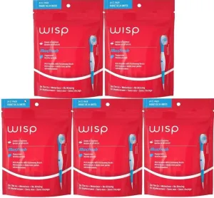 Colgate Max Fresh Wisp Disposable Mini Toothbrush, Peppermint - 24 Count, 5-Pack