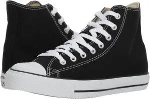 Converse Women High-Top, Black White, Men's 9, Women's 11 Medium