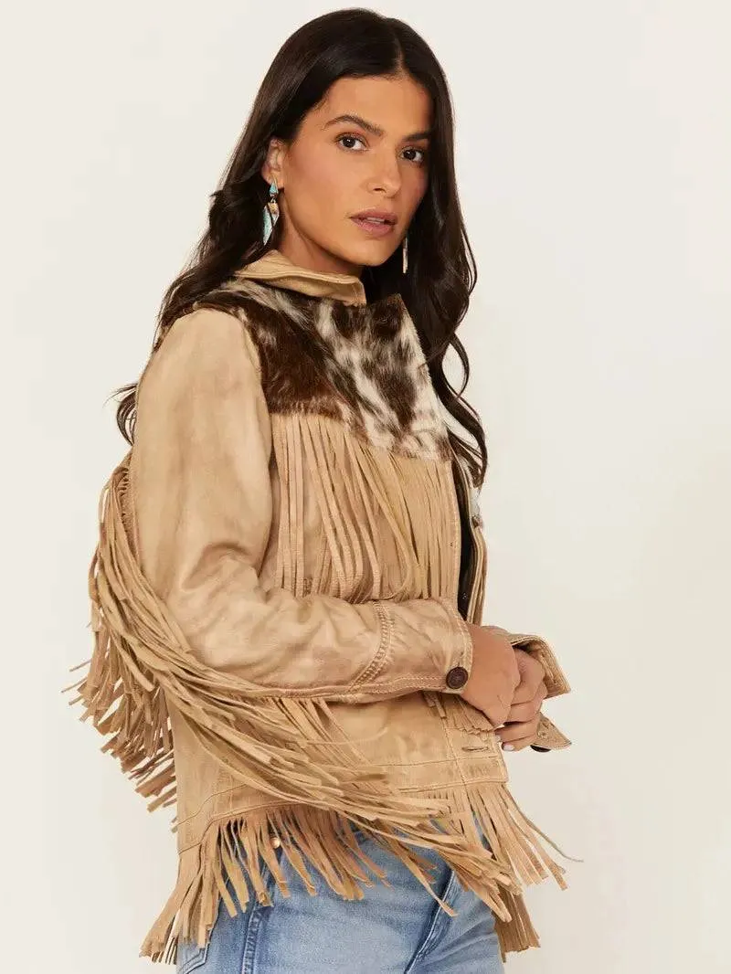 Cowhide Frontier Fringe Jacket