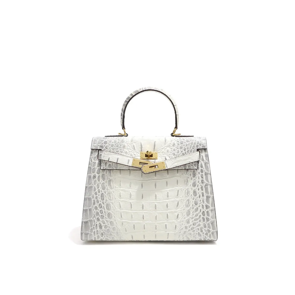 Crocodile Embossed Leather Inspired Kelli Bag