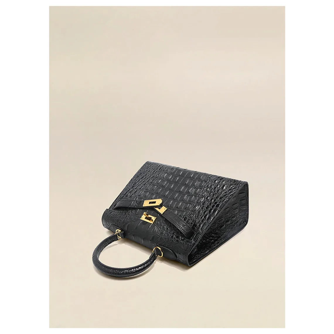 Crocodile Embossed Leather Inspired Kelli Bag