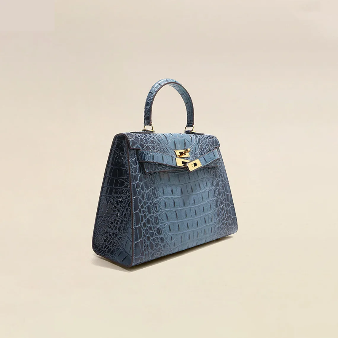 Crocodile Embossed Leather Inspired Kelli Bag