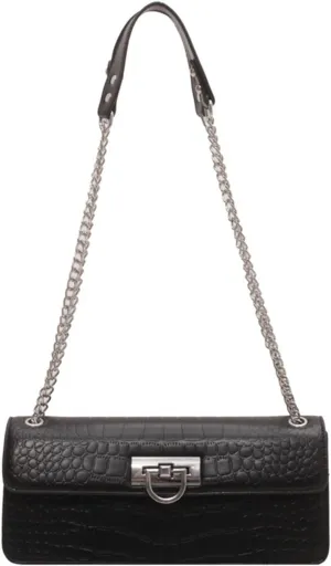 cross-body bag Crocodile Print Chain Shoulder Crossbody Bag