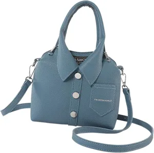 Crossbody Bag for Women Fashion PU Leather Funny Shirt Shape Shoulder Purse Top Handle Handbag with Adjustable Strap