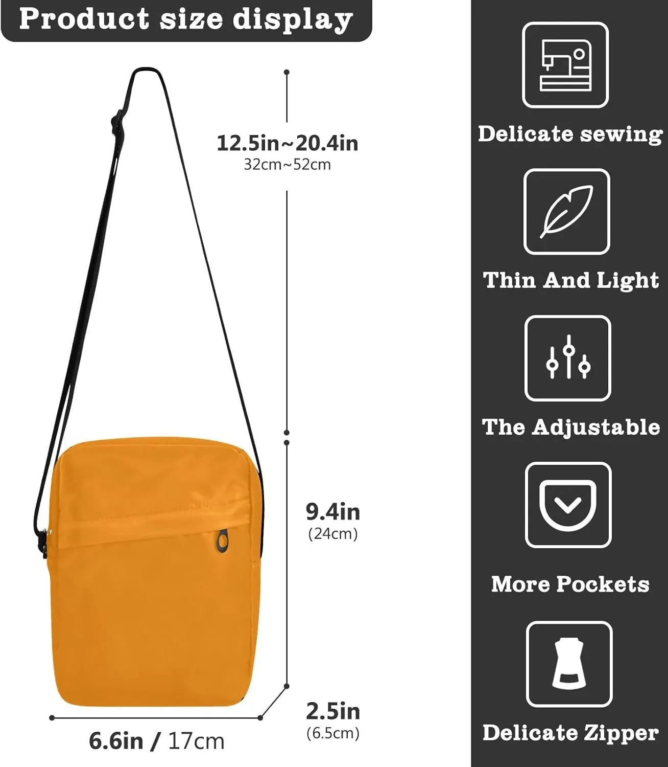 Crossbody Bag Light Pink Messenger Bag for Women Men Purse Shoulder Bag Satchel Bag with Adjustable Strap Light Pink