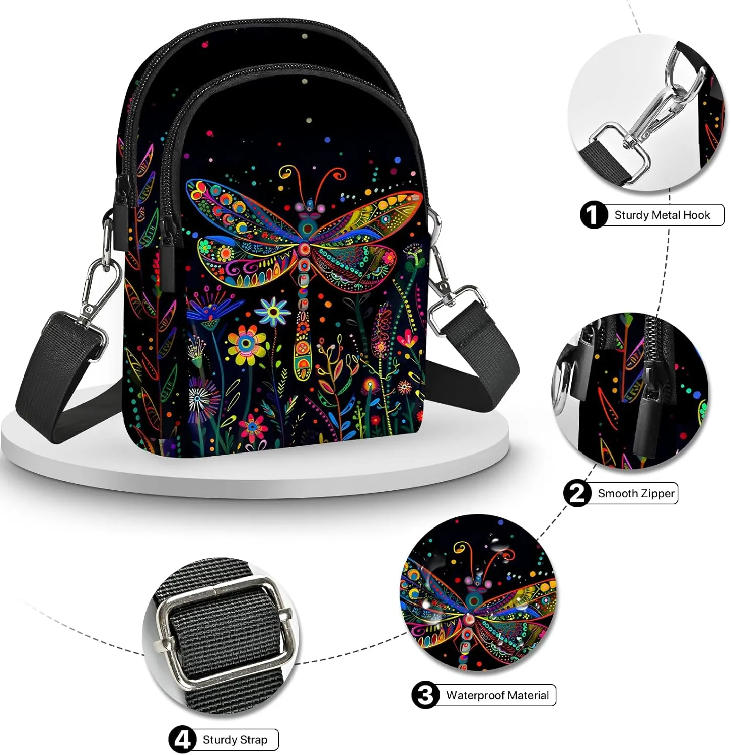 Crossbody Bags for Women Cell Phone Purse Casual Shoulder Bag with Adjustable Strap Card Slots for Travel Work