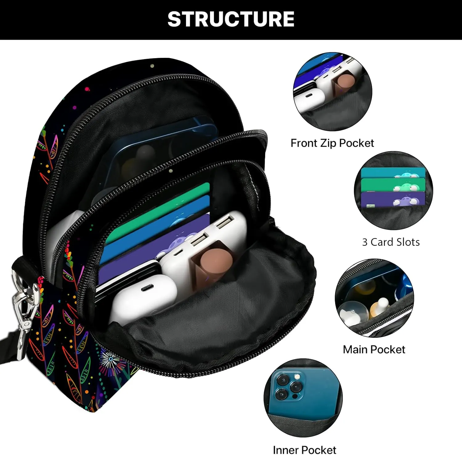 Crossbody Bags for Women Cell Phone Purse Casual Shoulder Bag with Adjustable Strap Card Slots for Travel Work