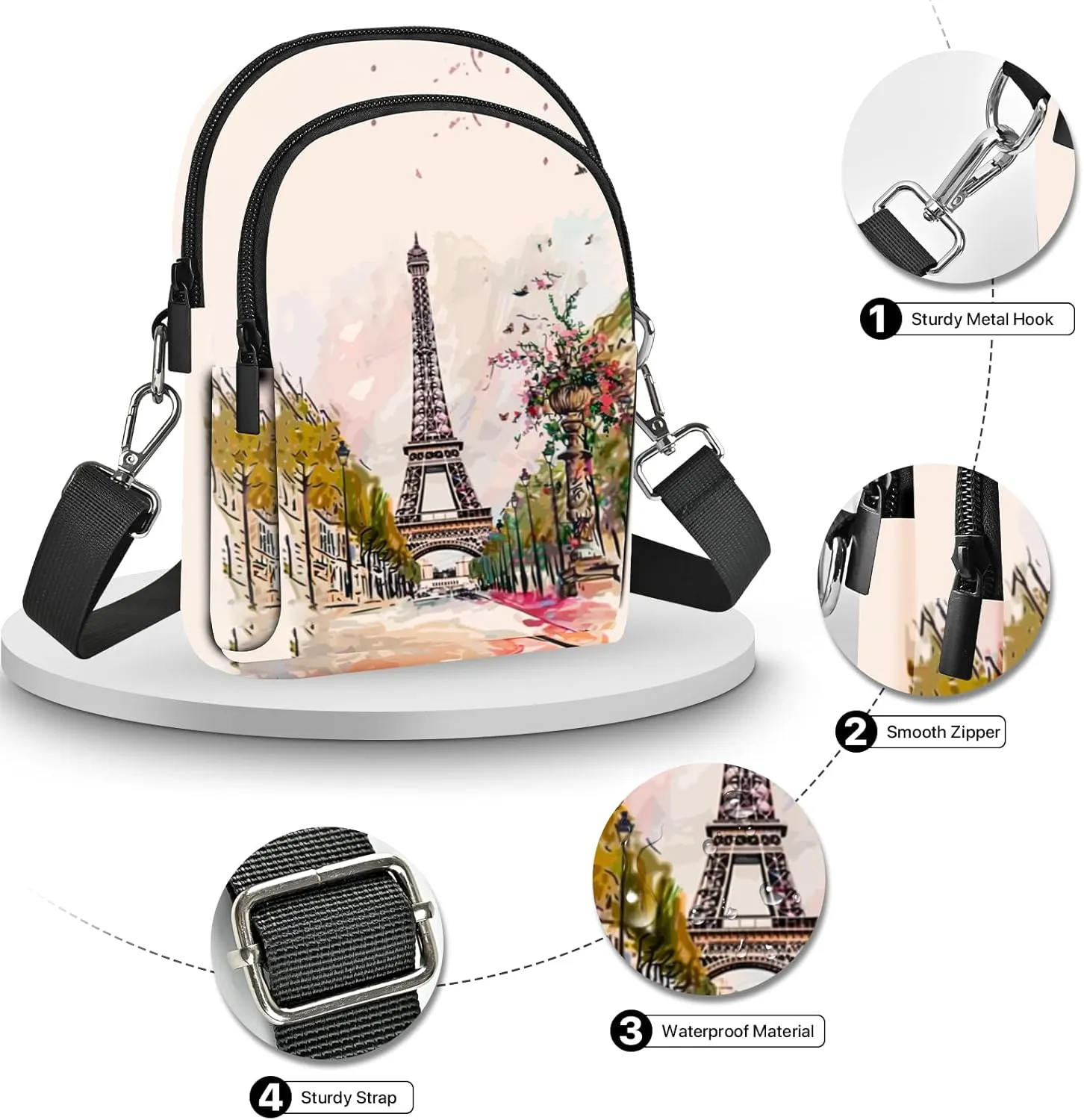 Crossbody Bags for Women Cell Phone Purse Casual Shoulder Bag with Adjustable Strap Card Slots for Travel Work