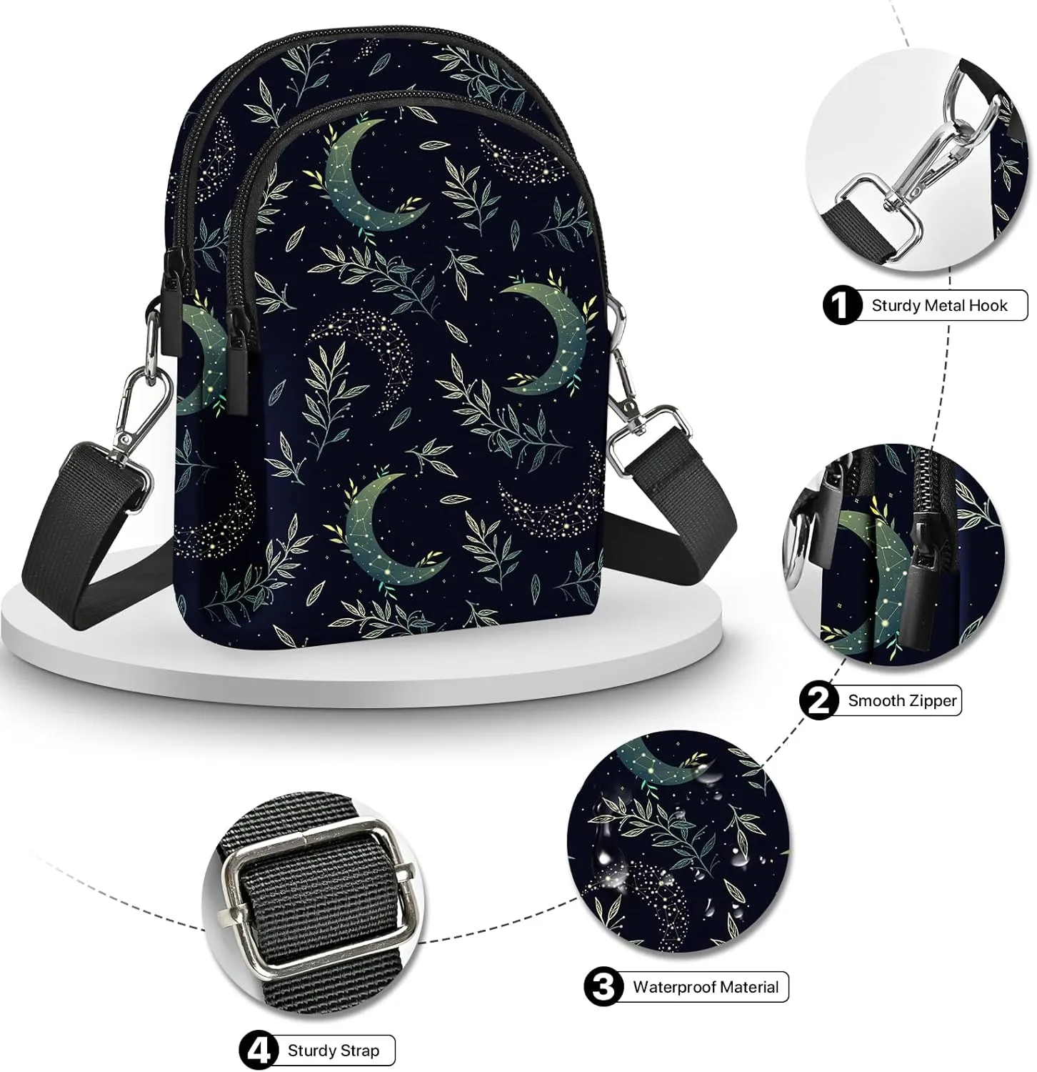 Crossbody Bags for Women Cell Phone Purse Casual Shoulder Bag with Adjustable Strap Card Slots for Travel Work