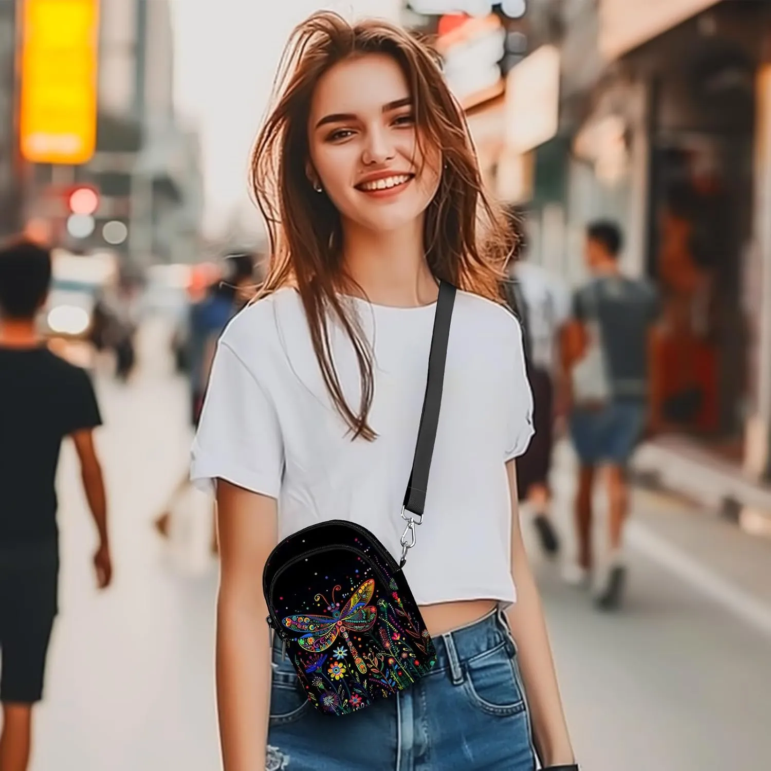 Crossbody Bags for Women Cell Phone Purse Casual Shoulder Bag with Adjustable Strap Card Slots for Travel Work