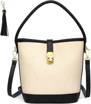 Crossbody Bucket Bags for Women Leather Shoulder Bag for Women Fashion Mini Handbags Bucket Purses