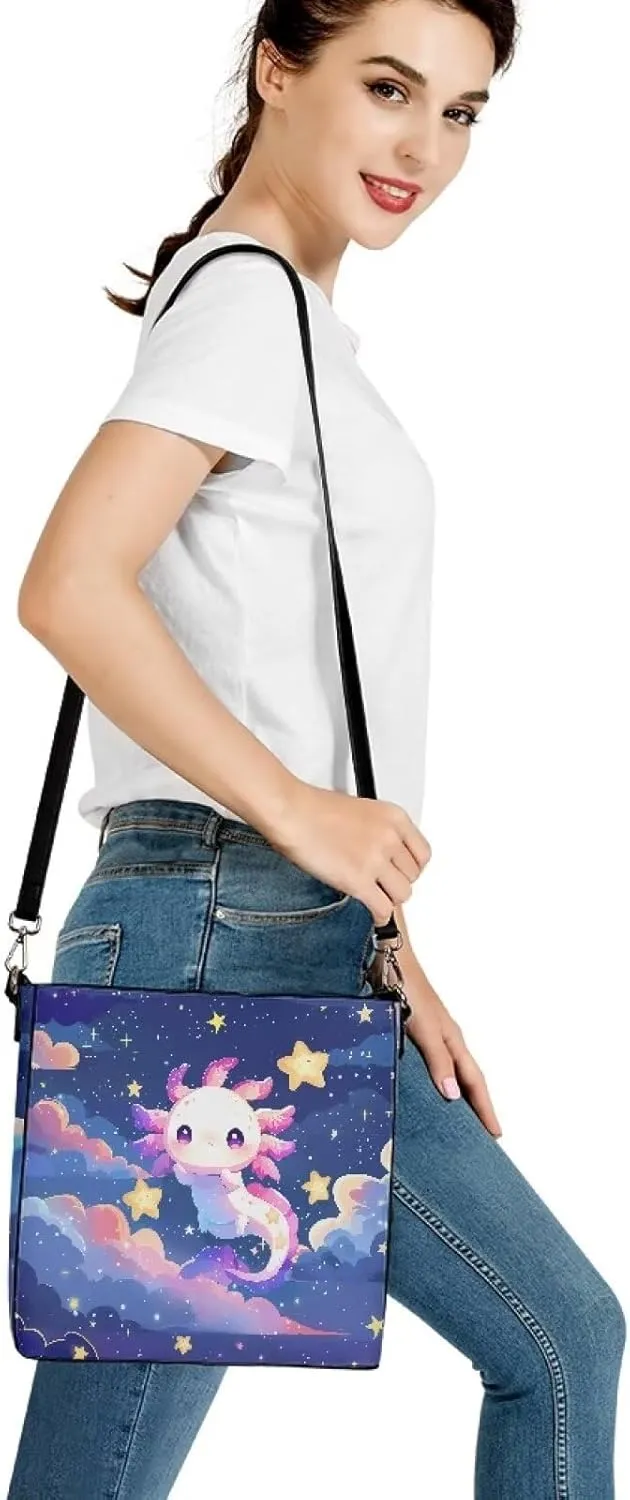 Crossbody Bucket Shoulder Bags for Women Leather Purse Cross Body Handbag Multiple Pockets