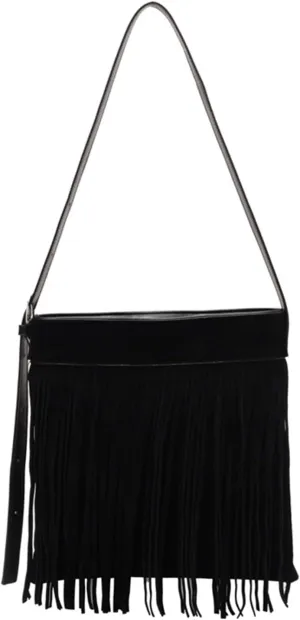 Crossbody Purse for Women Trendy Vintage Fringe Boho Tassel Handbag Shoulder Bag with Adjustable Strap