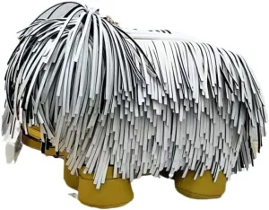 Cute shoulder bag, creative funny Chow Chow dog shoulder bag, sheepdog tassel personality puppy shape crossbody bag