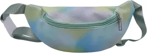 Cute Tie Dye Fanny Pack for Kids Girls Colorful Small Waist Pack Belt Bum Bag Sports Running Purse