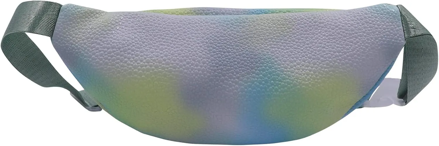 Cute Tie Dye Fanny Pack for Kids Girls Colorful Small Waist Pack Belt Bum Bag Sports Running Purse