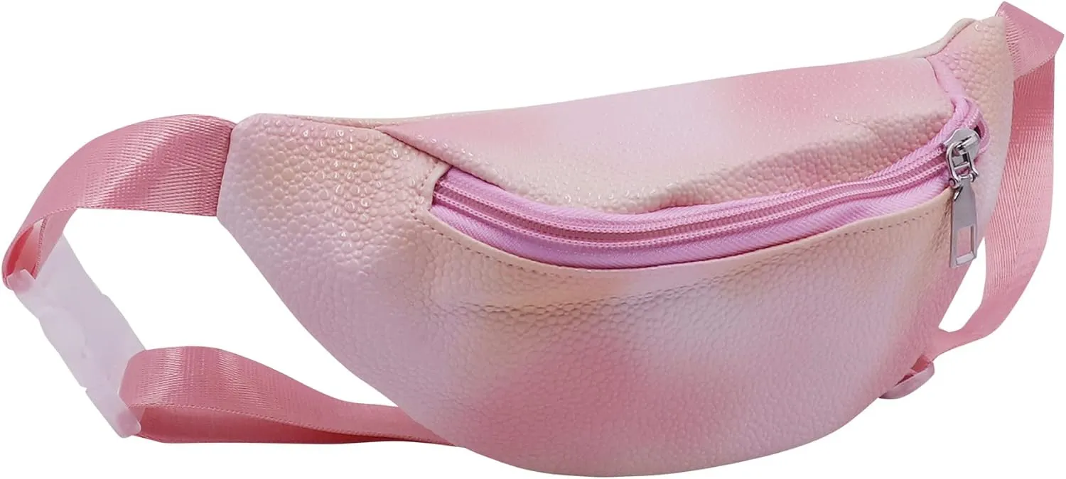 Cute Tie Dye Fanny Pack for Kids Girls Colorful Small Waist Pack Belt Bum Bag Sports Running Purse