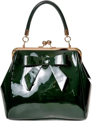 Dancing Days American Vintage Rockabilly Retro 50s Top Handle Bag Handbag - Green (One Size)