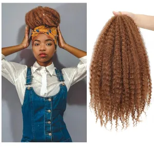 Dansama 18 Inch Marley Hair, 3 Packs Ombre Marley Hair for Twists Soft Marley Crochet Hair Synthetic Hair Extensions (18 Inch (Pack of 3), #30)