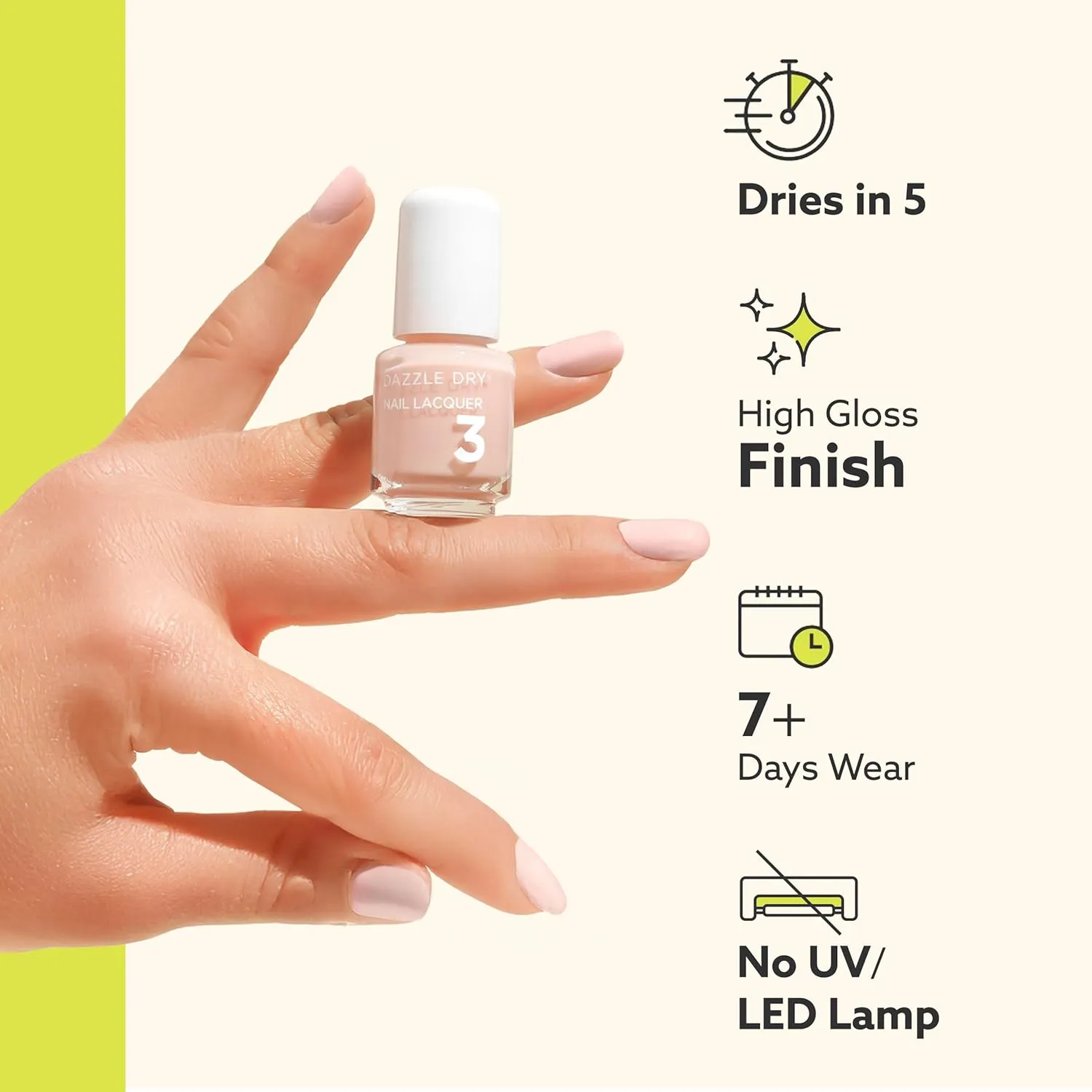 Dazzle Dry Mini Kit 4 Step System - C.E.O., A deep wine red full coverage cream. (5 Piece Kit / 5 Manicures)