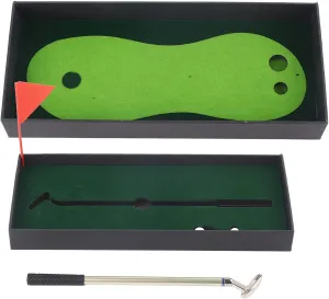 Desktop Game, 24.5x10.5x3.5cm Pen Set with Flag and Mini Balls Desk Mini Practice Kit for Office and Home Entertainment