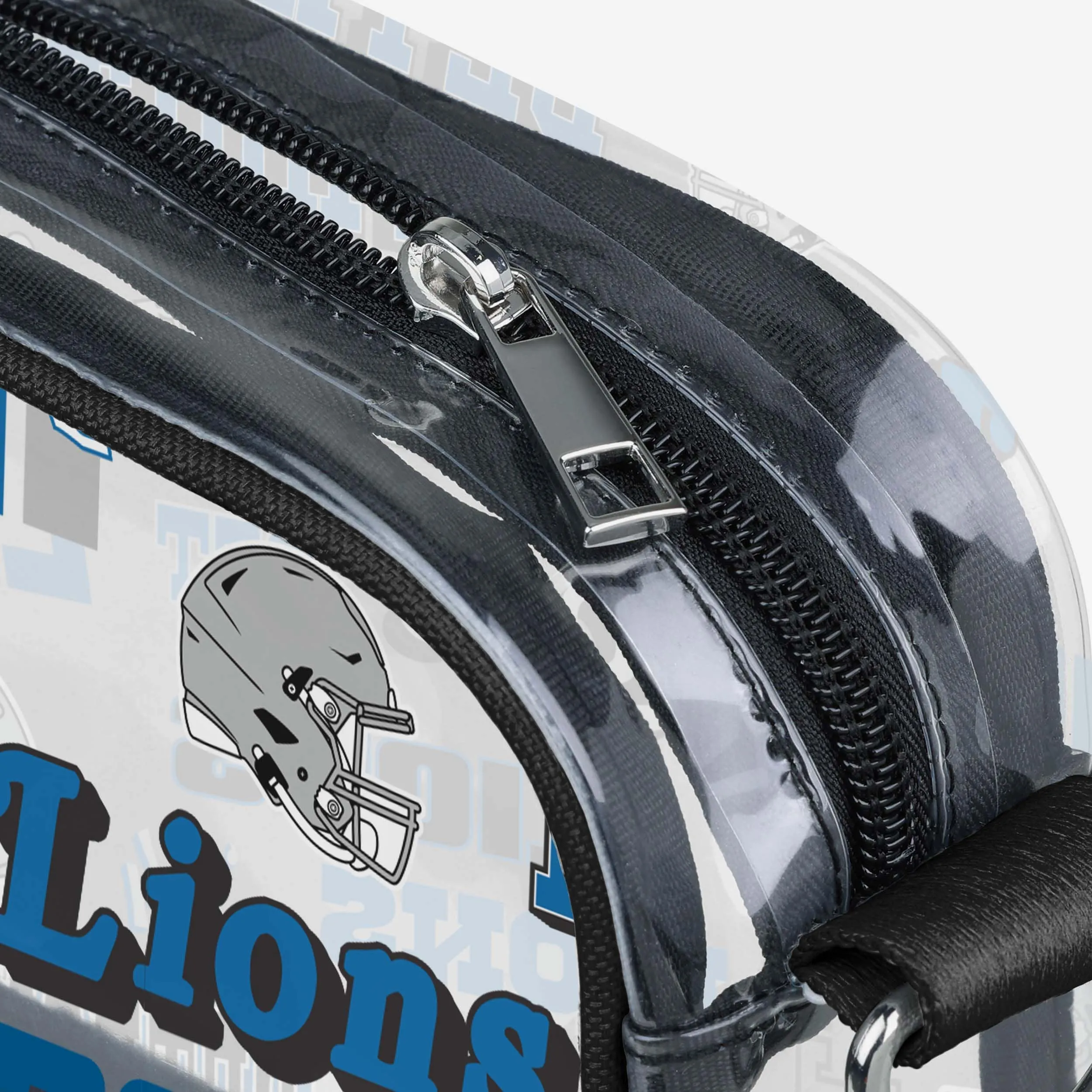 Detroit Lions Repeat Retro Print Clear Crossbody Bag