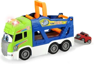 DICKIE TOYS - 16" Happy Scania Car Transporter Pre-School Vehicle with Extra Car
