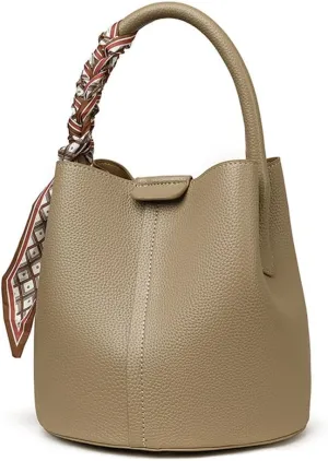 Didida Small Bucket Bags for Women PU Vegan Leather Crossbody Mini Bucket Purses Handbag Removable Shoulder Strap