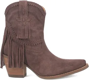 Dingo Women's Fandango Leather Bootie Fashion Boot, Brown, 9