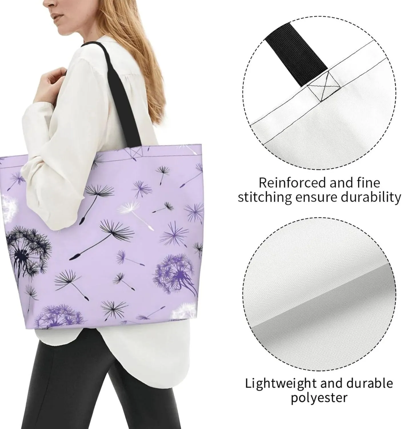 Distorted lines Tote Bag Shopping Bag Portable Handbags Tote Shoulder Bucket Bags for Women