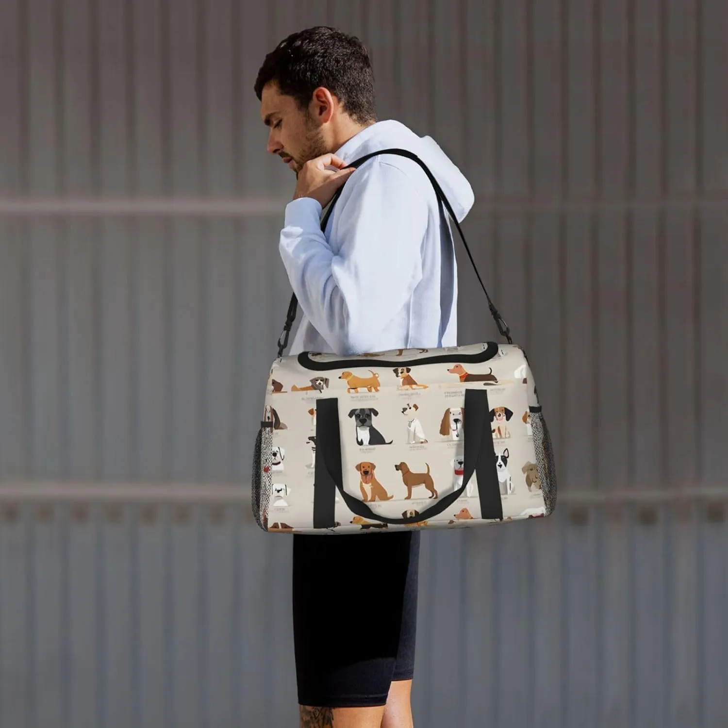 Dog Breed Durable Portable Crossbody Travel Bag, A Good Companion For Long-Distance Travel