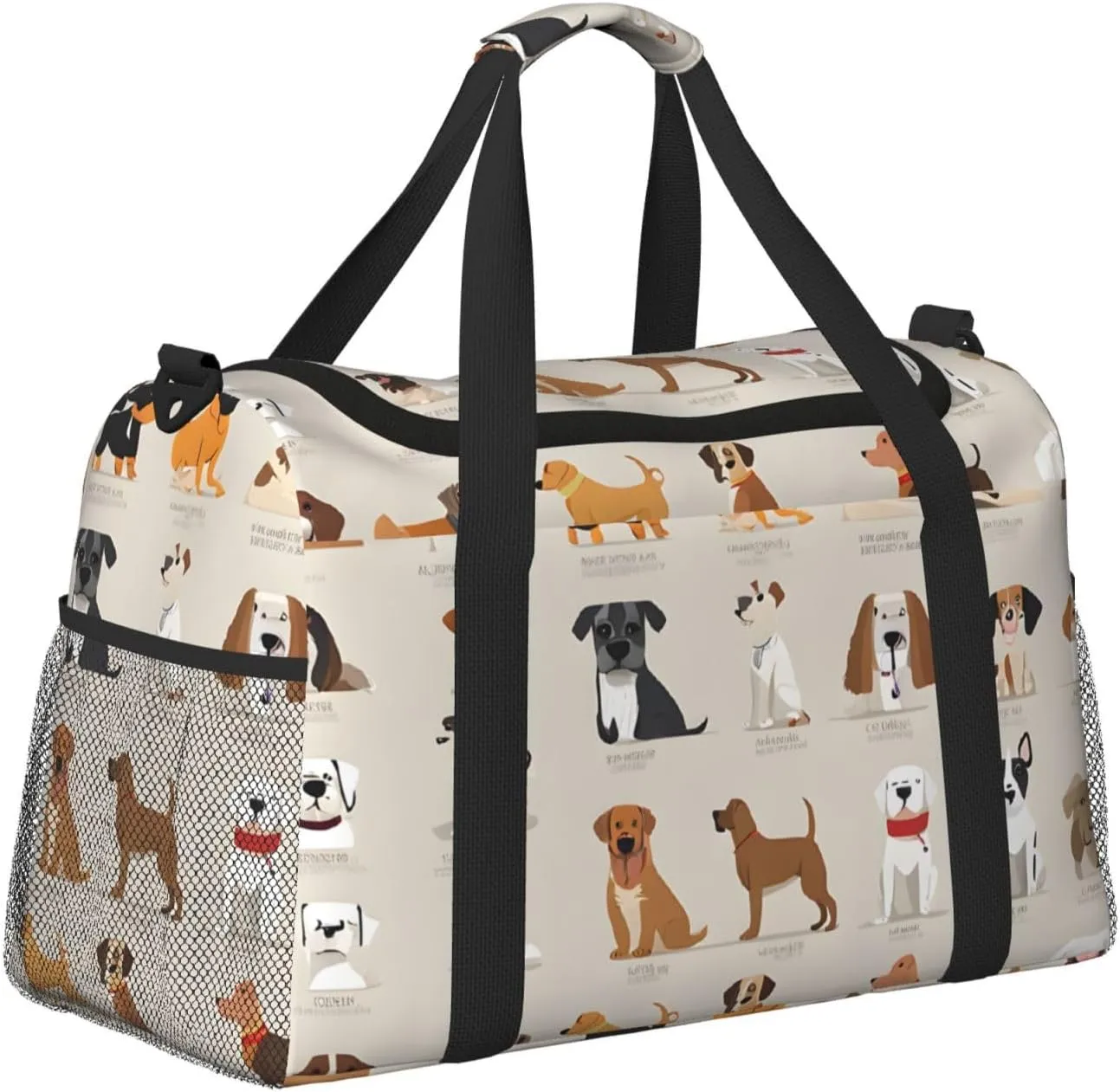 Dog Breed Durable Portable Crossbody Travel Bag, A Good Companion For Long-Distance Travel