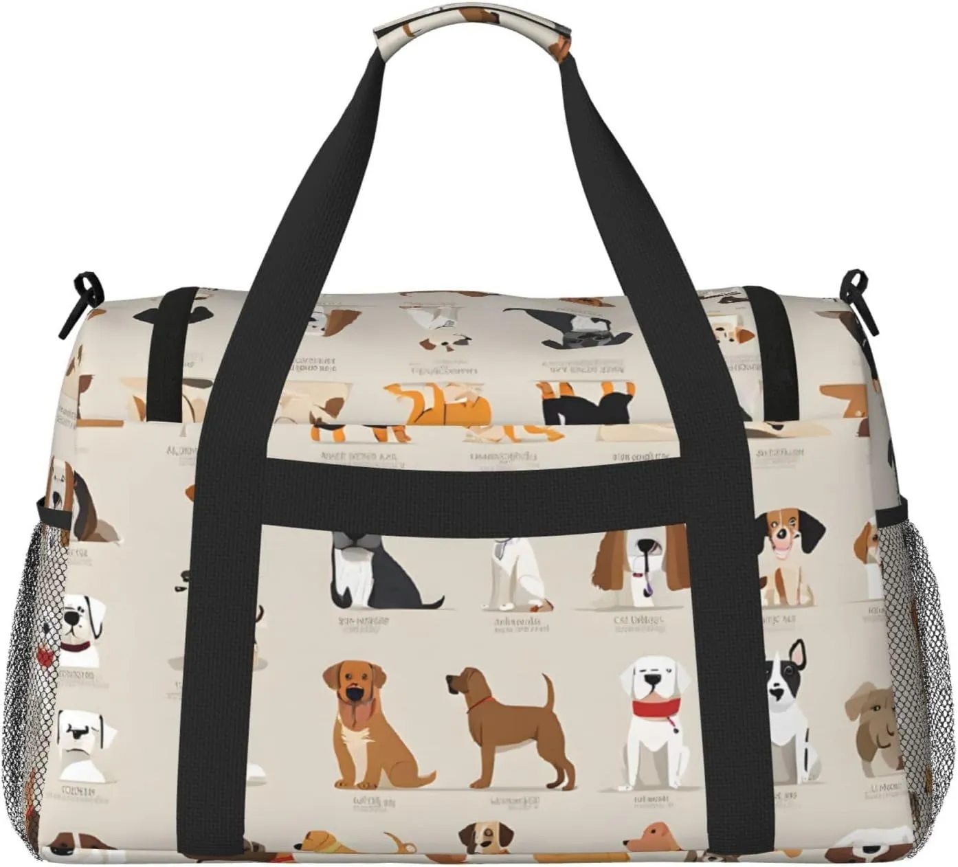 Dog Breed Durable Portable Crossbody Travel Bag, A Good Companion For Long-Distance Travel