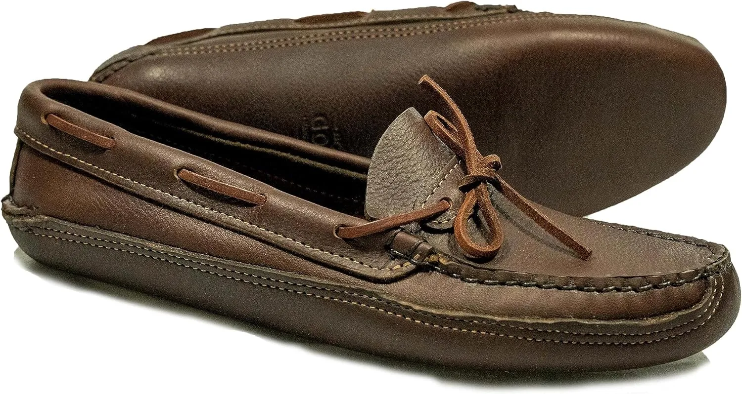 Double Sole Moc Handmade in The USA - 9 D Brown